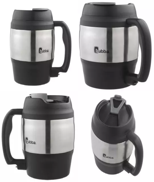Bubba Classic Insulated Desk Mug, 52 oz, Black 52 oz.,