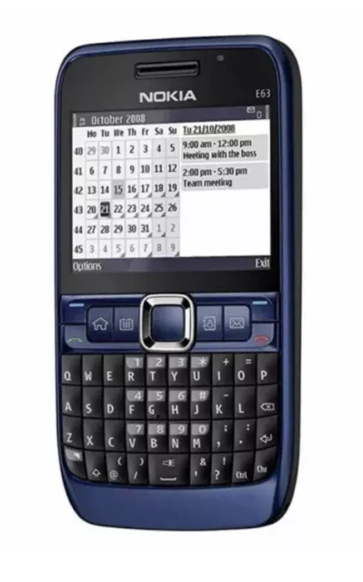 Nokia E Series E63 - Ultramarine blue (Unlocked) Smartphone