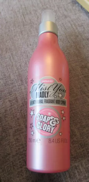 Soap & glory mist you madly 250ml body spray-large size-RARE-PLEASE READ