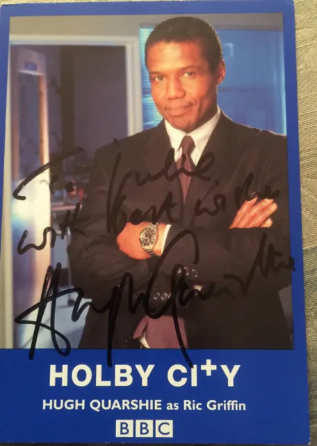 6x4 Hand Signed Photo of Star Wars & Holby City Star Hugh Quarshie