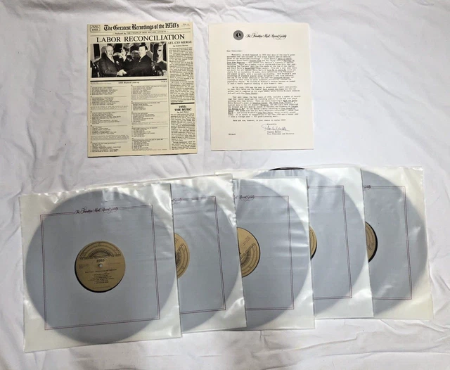 FRANKLIN MINT RECORD Society Greatest Recordings Of 1955 Vinyl 5 Record