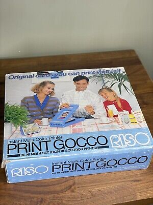 Kit de tintas y pantalla multicolor instantáneas de alta resolución estampado RISO Gocco B6 de colección