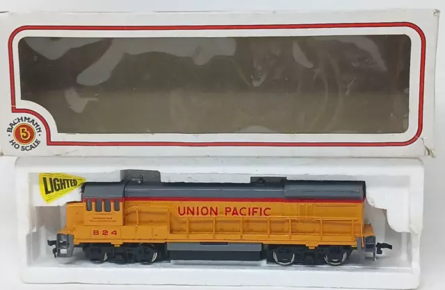 HO Scale Bachman GE U36B Diesel Union Pacific 824 Lighted Locomotive VTG #M2