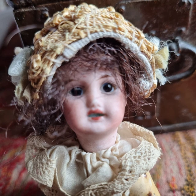 Poupée Ancienne 32 Cm Type Mignonette - Sans Marque - Pour Collection Ou Décoration