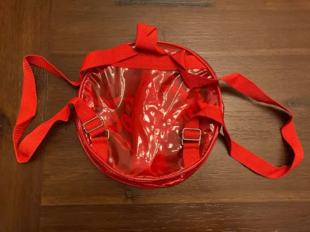 Coca-Cola Button-style Mini Red See Through Backpack Vintage 90's 2