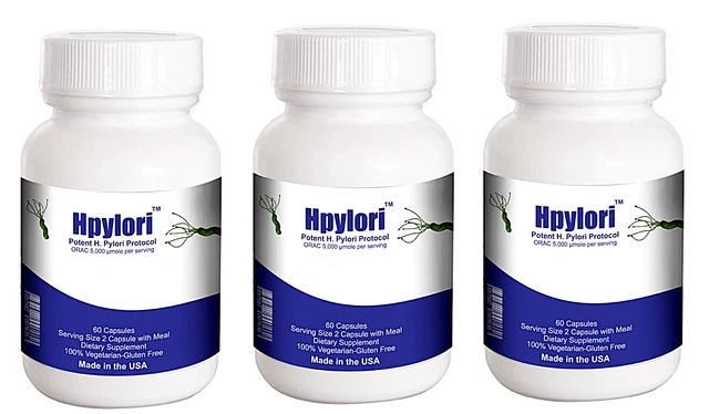 Paquete económico Vitalee Helicobacter Pylori y intestino permeable (3X60ct)