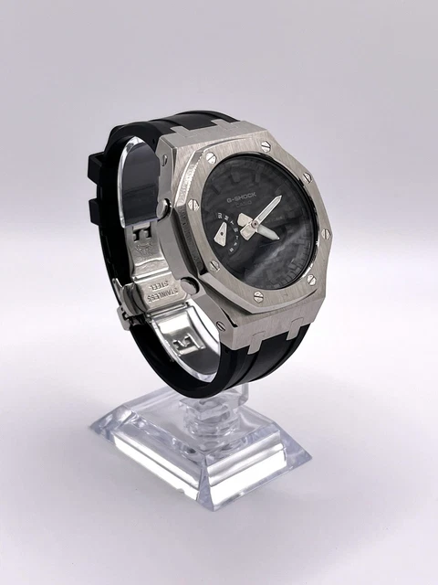 CASIO G-SHOCK GA 2100 Custom AP Royal Oak Mod Silver £102.01 - PicClick UK