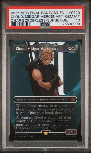 み*る様 ミッドガルの傭兵、クラウド プロモ PSA10 final fanta MTG ミッドガルの傭兵、クラウド プロモ - メルカリ