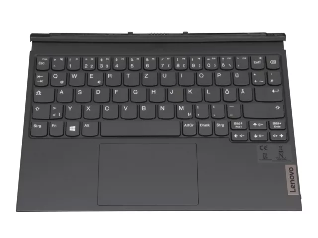 Lenovo 5D20Z70305 Original Tastatur inkl. Topcase DE (deutsch) dunkelgrau/grau