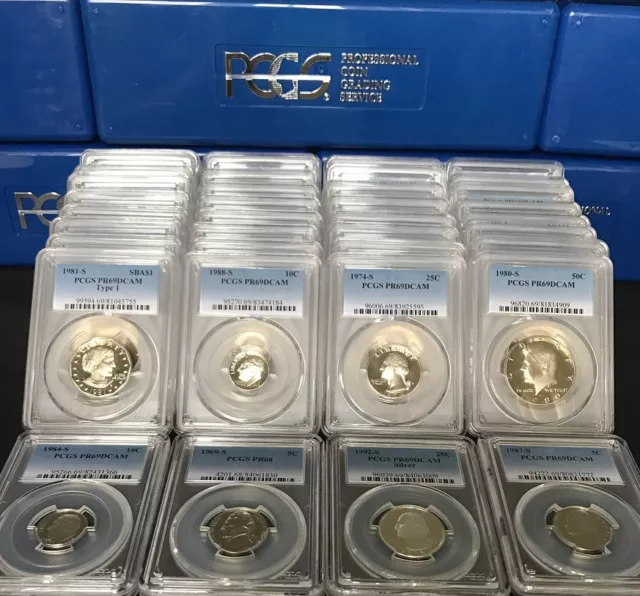 ✯ ESTATE SALE! ✯ PCGS Slabbed GRADED U.S. Proof Coin Hoard ✯ 1 SLAB LOT + BONUS