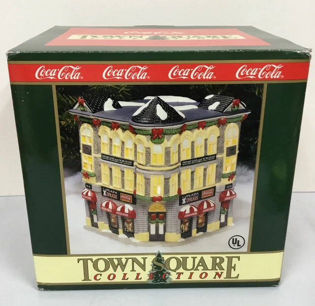COCA-COLA  Town Square Collection - 1994 PLAZA DRUGS in Original Box