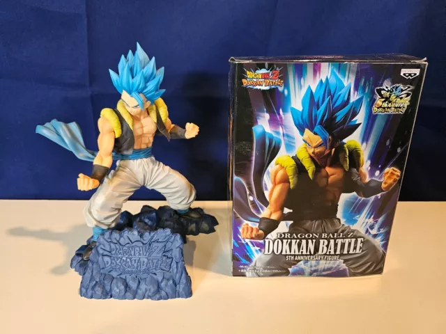 Dragon Ball Z Dokkan Battle SSGSS Gogeta 5th Banpresto Genuine Figure - USED