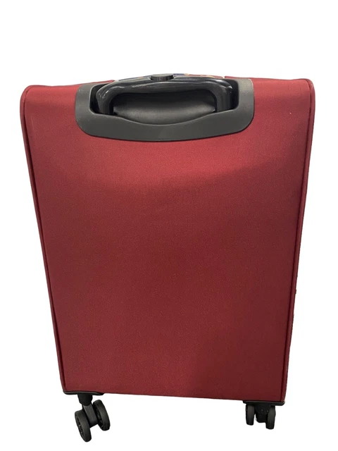Samantha Brown 22" Spinner with Satchel 2-piece Set-Burgundy Geo Camo-NWT 5