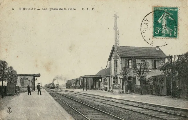 CPA - Groslay - Les quais de la Gare