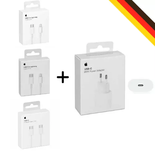 ✅20W Netzteil für Original Apple + 1m 2m Kabel USB-C  für iPhone 12 13 14 15✅