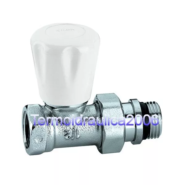 Caleffi 412402 Vanne de radiateur manuelle droit 1/2"