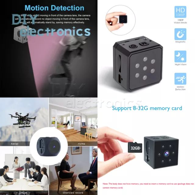 MD18 MD16 MD21 MD23 Mini Spy Camera HD Night VIEW Detection Video Recorder US