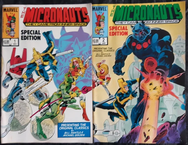 MICRONAUTS Special Edition # 1 + 2, Marvel Comics, 1983