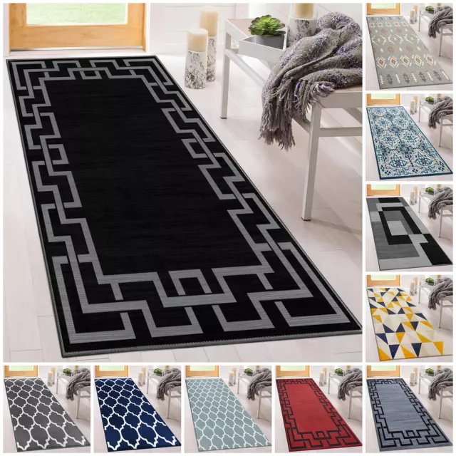 Non Slip Hall Runner Rug Long Hallway Runner Kitchen Carpet Floor Mats Door Mats