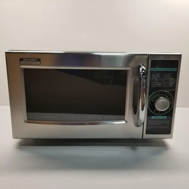 Sharp R-21LCFS 1000W Commercial Microwave Oven - Stainless Steel