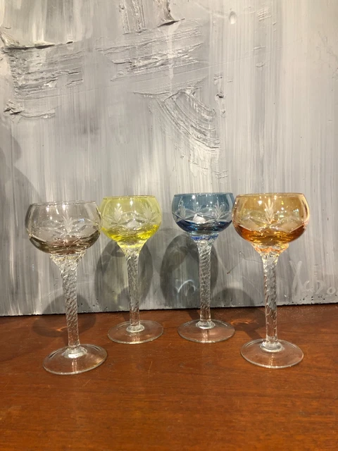 6 VERRES À PIEDS VINTAGE ANCIENS | Kaufen auf