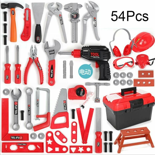 21~54x Kids Simulation Engineer Set Repair Screwdriver Tool Kit for Children Toy