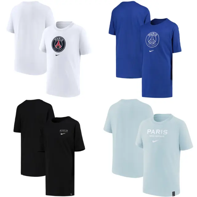 Paris Saint Germain T-Shirt Kid's PSG Football Nike Jordan T-Shirt - New