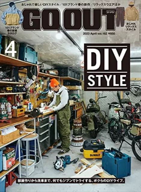 Fashion　OUT　Japan　AU　Magazine　$55.87　Life　APRIL　GO　Relax　Wear　Vol.162　2023　DIY　Men's　PicClick