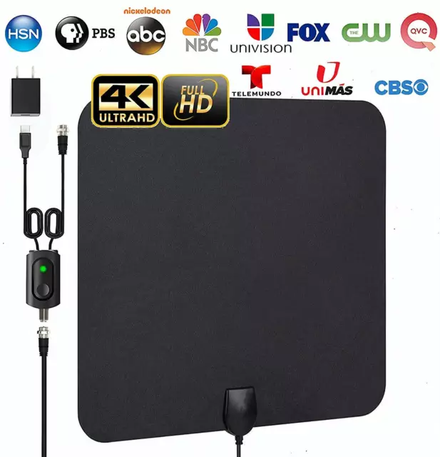 Up to130 Miles Amplified Digital Indoor Antenna