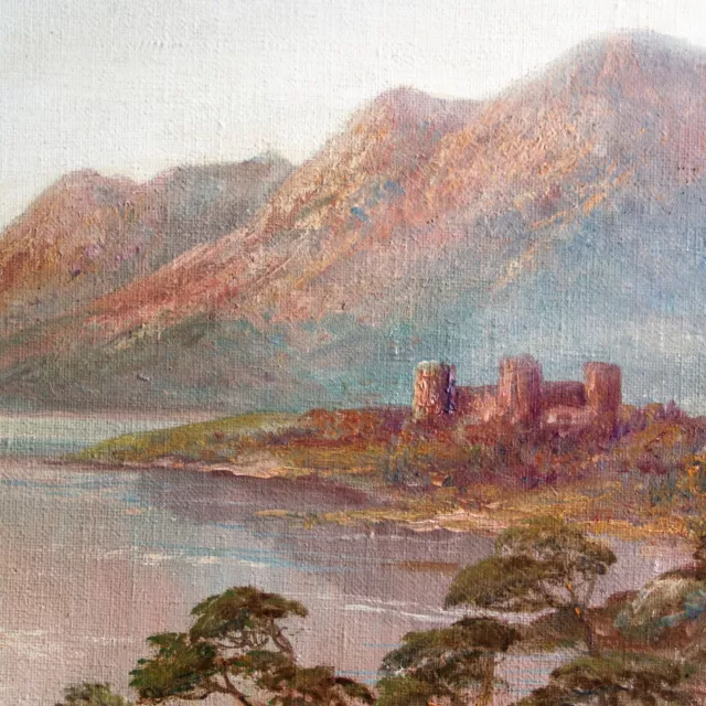 English Victorian School Oil Painting Francis E. Jamieson "Loch Lomond"