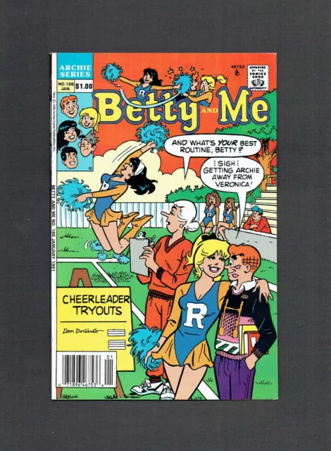 Betty and Me #188 Archie Series 1991 VF+ Betty Veronica Cheerleader Tryouts GGA