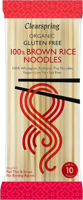 Clearspring Org Gluten Free Br Rice Noodle 200g-4 Pack