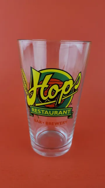 Hops Restaurant Bar Brewery- Pint Beer Glass
