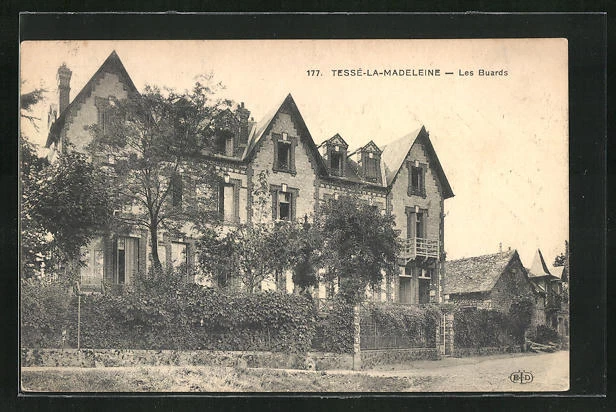CPA Tessé-la-Madeleine, Les Buards, vue du bâtiment