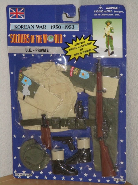 Soldiers of the Korean War U.K. Private Authentic Outfit With Accessories New