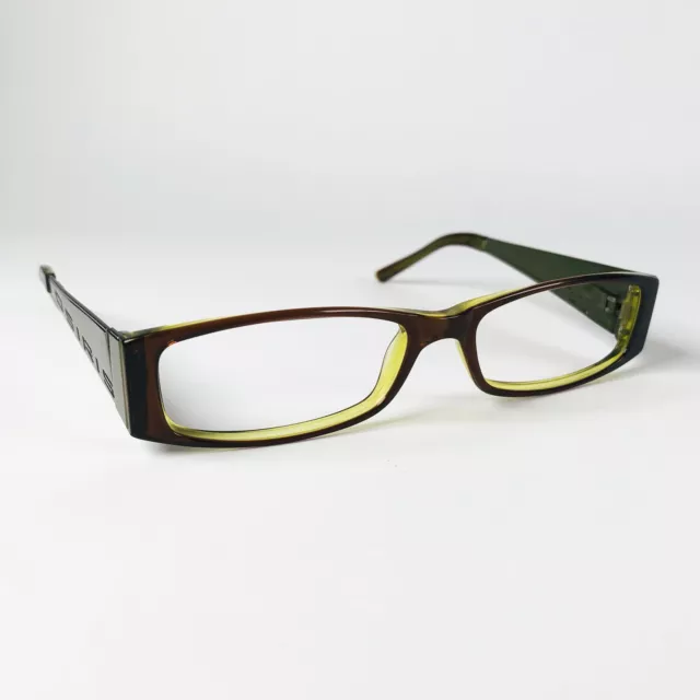 OSIRIS eyeglasses BROWN RECTANGLE glasses frame MOD: RUBBED AWAY