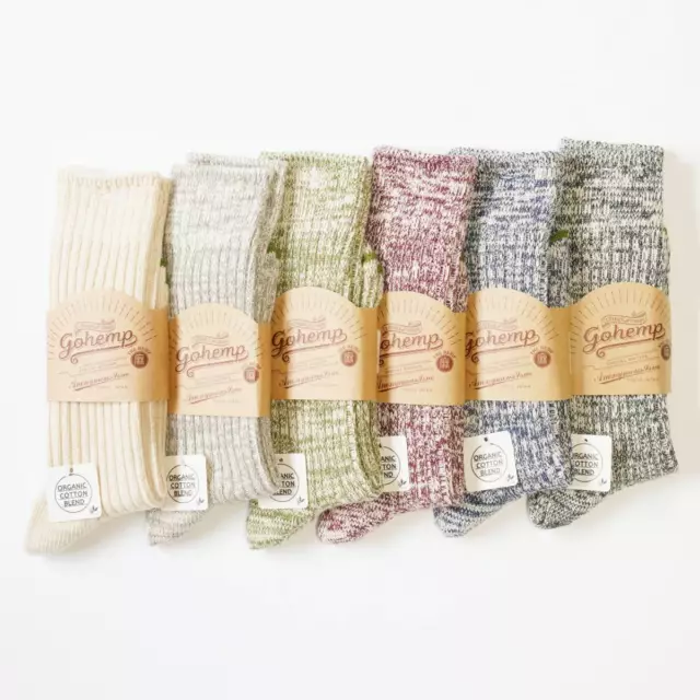 ANONYMOUS ISM × GOHEMP Organic Cotton Crew Socks Hemp Socks Japan New 6color