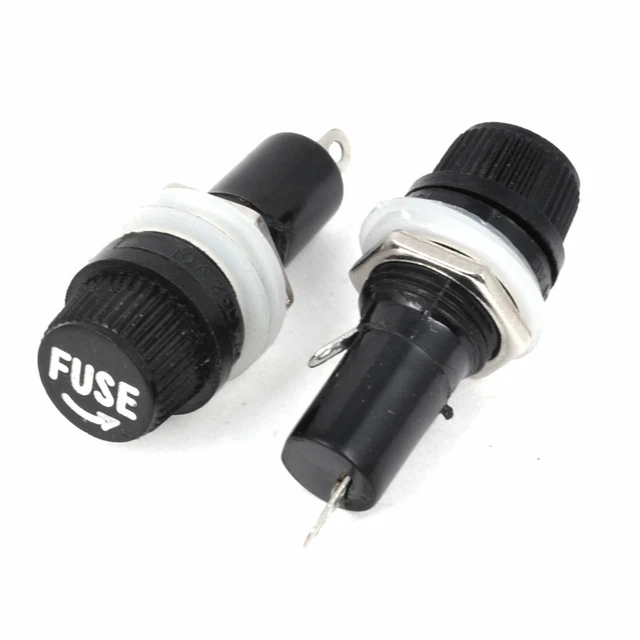 Lot de 2AC 125V 15A 250V 10A PCB Porte-fusible pour fusibles verre 5x 20mm