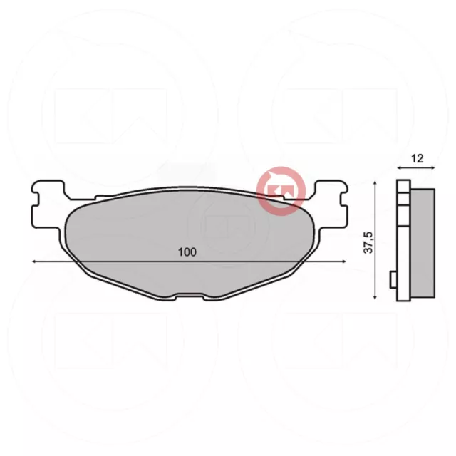 2010 Yamaha XP T-MAX WHITE MAX 500 SINTERED REAR BRAKE PADS