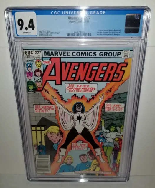 Avengers #227 - CGC 9.4 White (Marvel, 1983) Monica Rambeau joins Avengers