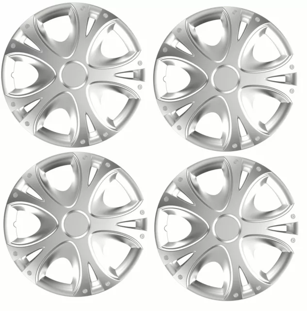 4x Wheel Trims Hub Caps 15" Covers fits Renault Clio Megane Twingo