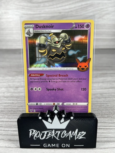 Trick Or Trade Holo Dusknoir Card Stamped Pokemon TCG