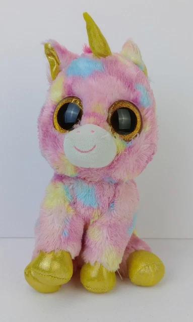 Ty Beanie Boos Multicolor Unicorn Fantasia Plush 9" Tall