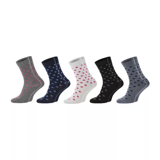 ChiliLifestyle Damen Socke Punkte, 5 Paar, für Damen, Sport, Freizeit