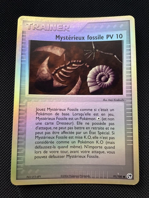 Mysterieux Fossile Pv 10 Reverse - Pokemon 91/100 Ex Tempete De Sable Neuf Fr