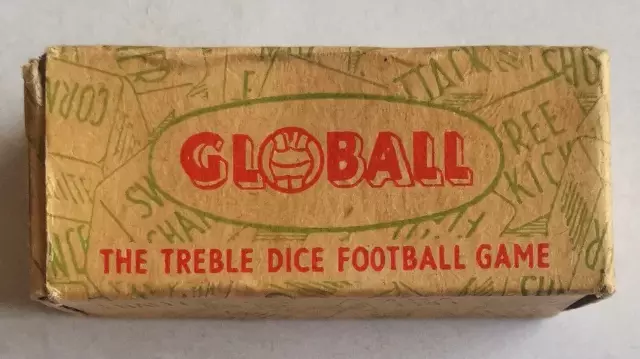 Vintage Dice Abbey Global Football Treble Chance Box & Rules Uk Freepost 1950