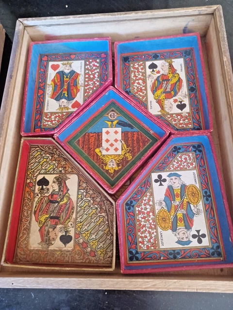 ANCIEN JEU NAIN Jaune jetons Pernod cartes BP Grimaud card game Yellow