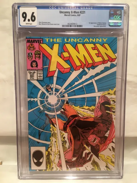 Uncanny X-Men #221 CGC 9.6 NM+ 1st Mr Sinister Marvel 1987 Psylocke Silvestri