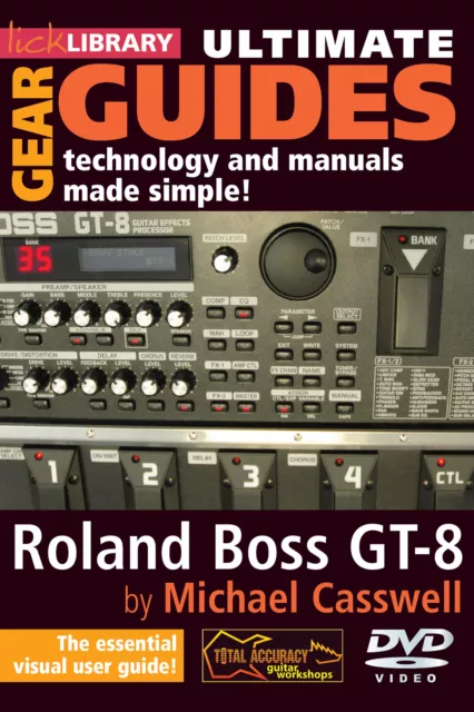 LICK LIBRARY Learn to Play Ultimate Gear Guides Roland Boss GT-8 GUITAR DVD