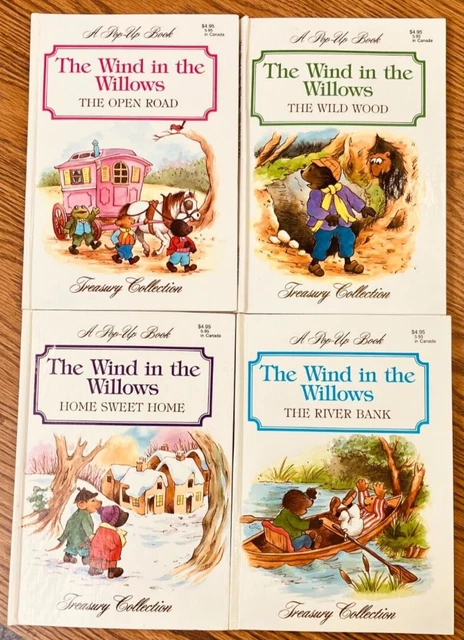 4 THE WIND In The Willows Pop-Up Book Treasury Collection Hc Road River ...